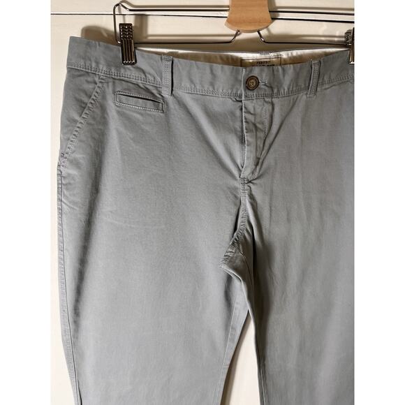 Old Navy Women’s 16 Tall Khakis Boot-Cut Stretch Pants Gray Cotton Blend Casual‎ - Picture 3 of 6